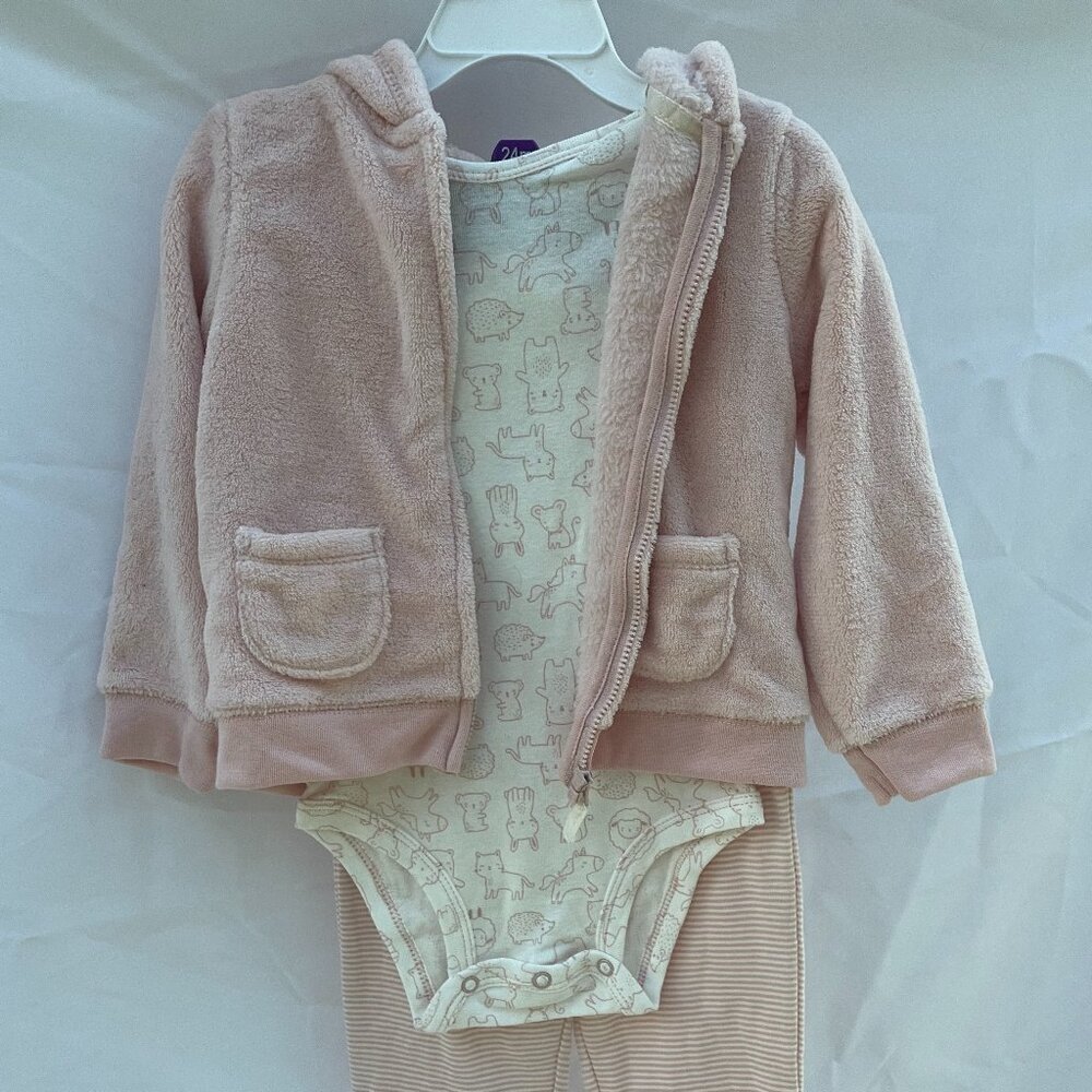 NWT 3-piece Onesie and Fleece Jacket